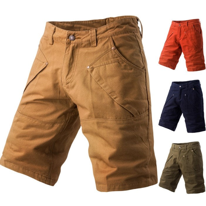 Mens Shorts Pants Summer Mens Casual Versatile Pocket Beach Shorts